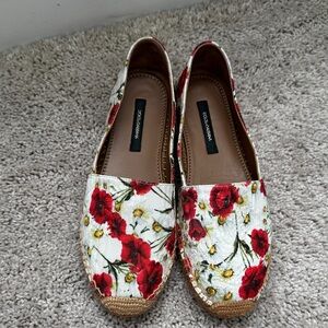 Dolce & Gabbana Floral Espadrilles Size 37